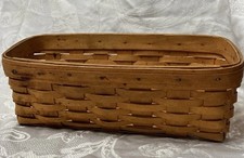 Vtg Longaberger Basket Rectangular  Handwoven 1994 USA Country Rustic  Farmhouse picture