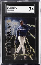 1997 FLEER ULTRA THUNDERCLAP #8 KEN GRIFFEY JR. SGC 7 picture