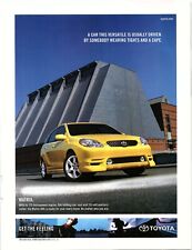 2003 TOYOTA MATRIX USUALLY DRIVEN WEARING TIGHTS AND A CAPE PRINT AD Z3533 picture