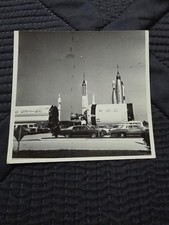 Vintage 1970s NASA Space Rocket Display Original Photo Saturn Apollo 4x4 picture