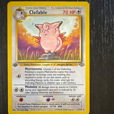 Pokémon Jungle 1st Edition Clefable 17/64 Wizards 1999 English Card picture