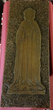 Vintage Westminster Abbey Brass Plaque Dame Jemima Wilson 1849 with Original Box picture