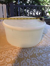 VINTAGE Tupperware Cake Cookie Carrier Storage 256-1 Large Tupper Seal 224-9 Lid picture