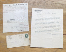 1889 Billhead, Letter and Envelope - John K. Speed & Co. Memphis, Tennessee picture