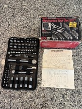 Sears Craftsman Made in USA 50pc Mechanics Tool Set 33650 SAE Metric Ratchets  picture