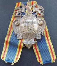 ✚11331✚ German pre WW1 Baden Veteran League 5th Infantry Regiment No113 Freiburg picture