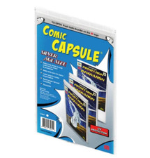 5 Silver Age Size ComicCapsule Clear Comic Book Plastic Protector UV Protection picture