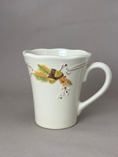 Pfaltzgraff Plymouth Coffee Mug Cup Embossed Acorn Oak Leaves Fall Thanksgiving picture