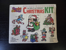 RARE Vintage 1981 Makit & Bakit World Of Disney Christmas Kit Stained Glass 320  picture