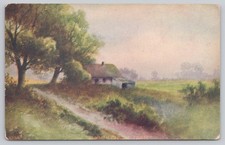 1907 Summer on the Farm Postcard Wyckoff NJ Farmhouse Rural Scene picture
