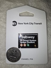 Yankee Stadium 161 Street Station NYC MTA TA subway enamel pin new  picture
