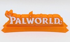 Palworld 3D Printed Sign Display Wall Desk Shelf Art Wall Decor Orange White PLA picture