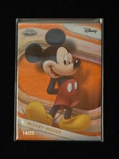 2025 Topps Chrome Disney Mickey Mouse Orange Wave Refractor /25 #1 14/25 picture