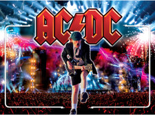 Stern AC DC ACDC Pinball Machine Custom Concert Series Translite picture