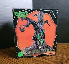 Lemax Spooky Town Halloween Village Creepy Tree 44306 Lighted Scary Tree NEW  picture
