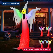 Joiedomi 6 FT Tall Halloween Inflatable Ghost Outdoor Decoration With Fire Flame picture