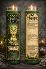 Healing Spell Candle – Spiritual Renewal & Energy Cleansing & Peace Ritual Aid picture