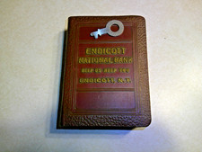 BANKERS UTILITIES DARK RED BOOK BANK ENDICOTT NAT. BANK ENDICOTT, NEW YORK 1 KEY picture