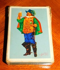 1940s OLD STYLE LAGER BEER Complete Deck of Cards w/ CAVALIER In Box picture