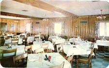 Vintage Postcard – Douglas Grill interior dining room picture