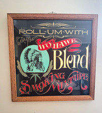 Vintage Wohawk Blend Framed Smoking Mixture Tobacco Cannabis Advert Sign picture