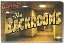 Greetings From The Backrooms Liminal Horror Retro 2x3 MAGNET  Vintage picture