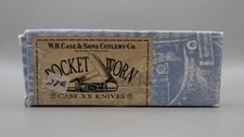 Vintage Case XX 62131SSM Pocket Worn Green Empty Folding Knife Box picture