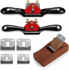 2 Pcs Adjustable Spokeshave Woodworking Set, 10