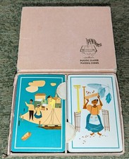 Vintage Penthouse Art Deco Two Deck USA Gladstone Lake Ocean Bout Playing Cards picture
