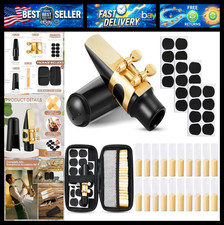 Treela 49 Pcs Alto Saxophone Replacement Kit Includes 1 Gold Sax Ligature 1 Mout picture