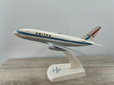 Vintage United Airlines Boeing 737 Blue Stripe Livery Airplane Desk Model N7371U picture