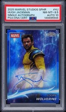 2025 Topps Chrome Marvel Studios Sapphire Hugh Jackman Auto PSA Wolverine RARE picture