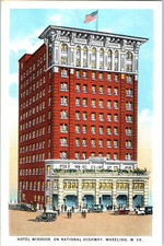 Vintage Postcard 1919 Hotel Windsor, National Highway, wheeling, West Virginia picture