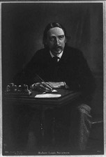Photo:Robert Louis Stevenson Portrait 1850s Writer Author Writing Desk picture