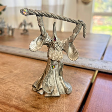 1990 Perth Pewter AC68 Storm Master Wizard Swarovski Crystal John Dennett DND picture