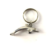 Dolphin 3 D Keychain Silver Color picture