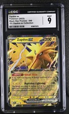 2023 Black Star Promo 049 151 Zapdos ex CGC 9 Mint Pokemon SVP Ex Collection picture