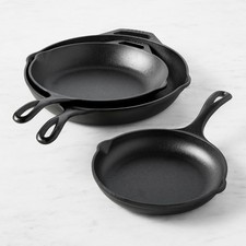 Lodge Chef Seasoned Cast Iron Skillet, Set of 3 picture