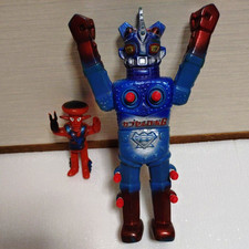 Nakajima Astro Mu 5 Capsule Robo G & Alien Bado Sofubi Vintage Figure Set of 2 picture