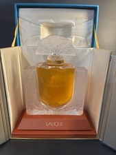RARE HUGE 10” X 7” Lalique Perfume Bottle “Chevrefeuille” 20 Oz. Mint In Box picture