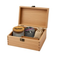 Kashmir Premium Cherry Stash Box Kit with Grinder, Jar, and Rolling Tray picture