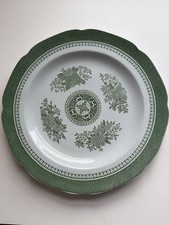 Vintage Copeland Spode Fitzhugh Fine Stone Green Dinner Plate 10.25” picture