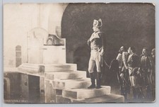 Napoleon I 1812 Russian RPPC Postcard Pavlovsk 1912 Throne Historical picture