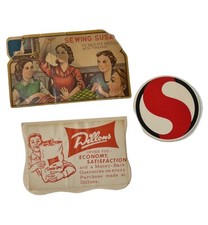 Vtg Sewing Susan 70 Gold Eye Needles w/Threader 1950's Safeway Dillons Promotion picture