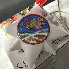 Vintage 1994 & 1996 Hutschenreuther Ole Winther Germany Christmas 🌟 Ornaments picture