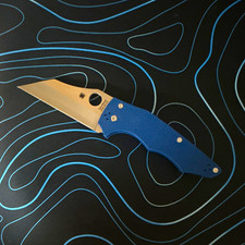 Spyderco Yojumbo - Cobalt blue G10 handle, SPY27 blade. New picture