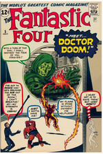 Me$$age or Offer Facsimile reprint covers only to Fantastic Four #5 Doctor Doom picture
