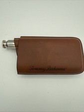 Tommy Bahama Cigar Flask Lighter Cutter Leather Travel Kit Case-Read Description picture