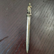 Vintage Napoleon Bonaparte Waterloo Letter Opener France Figural Eagle Abt6 Inch picture