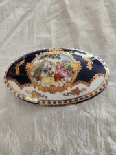 Limoges Castel Oval Porcelain Trinket or Dresser box picture
